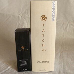 TATCHA bundle - Camellia Cleansing Oil (150ml) and Serum Stick (8g)